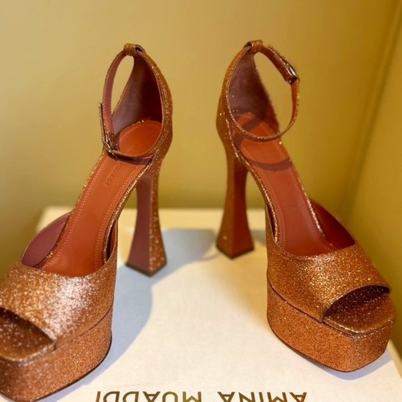 AMINA MUADDI BIANCA PLATFORM SHOES - Picture 4 of 11